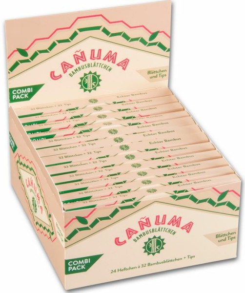 Canuma Papier 32 Bambusblättchen KS Slims+Tips